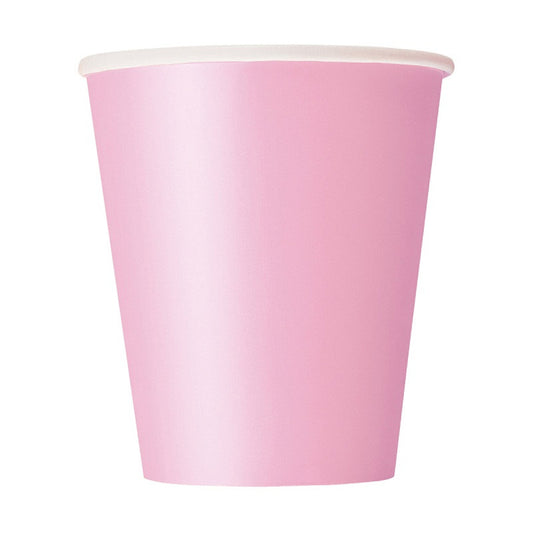 Paper Cups In BABY PINK With A Choice Of 8 Pack or 14 Pack