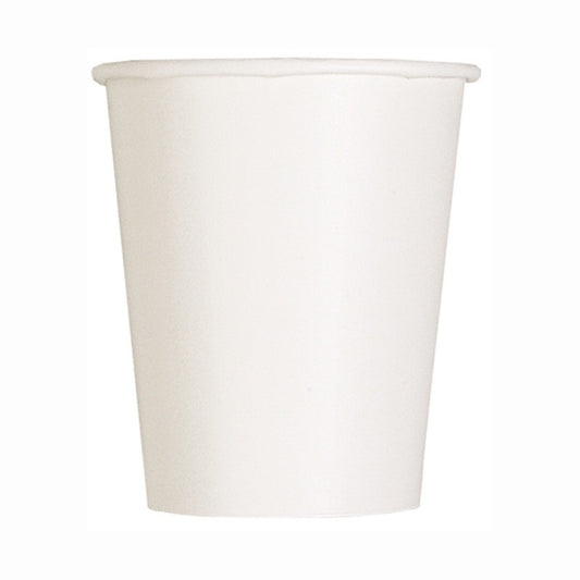Paper Cups In WHITE With A Choice Of 8 Pack or 14 Pack