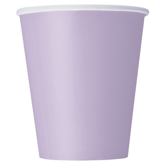 Paper Cups In LAVENDER With A Choice Of 8 Pack or 14 Pack