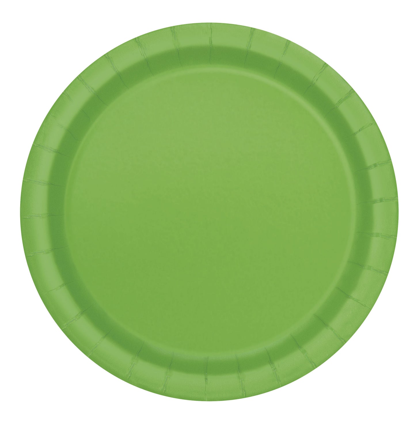 Sustainably Sourced 7" or 9" Recyclable LIME GREEN Paper Party Plates