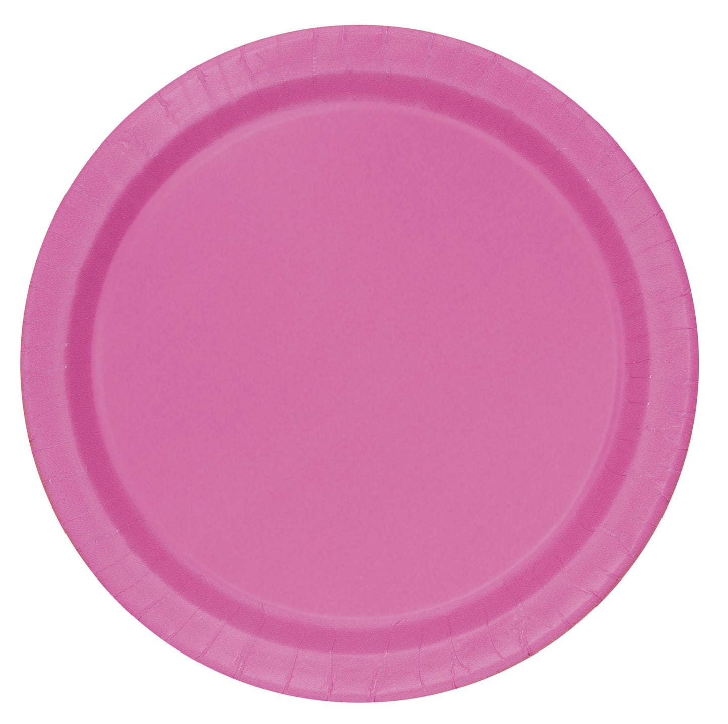 Sustainably Sourced 7" or 9" Recyclable HOT PINK Paper Party Plates