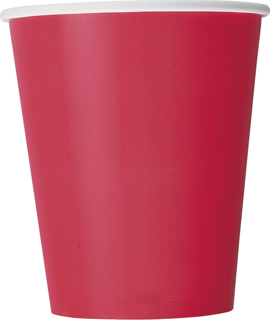 Paper Cups In RED With A Choice OF 8 Pack or 14 Pack