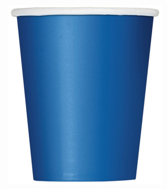 Paper Cups In ROYAL BLUE With A Choice Of 8 Pack or 14 Pack