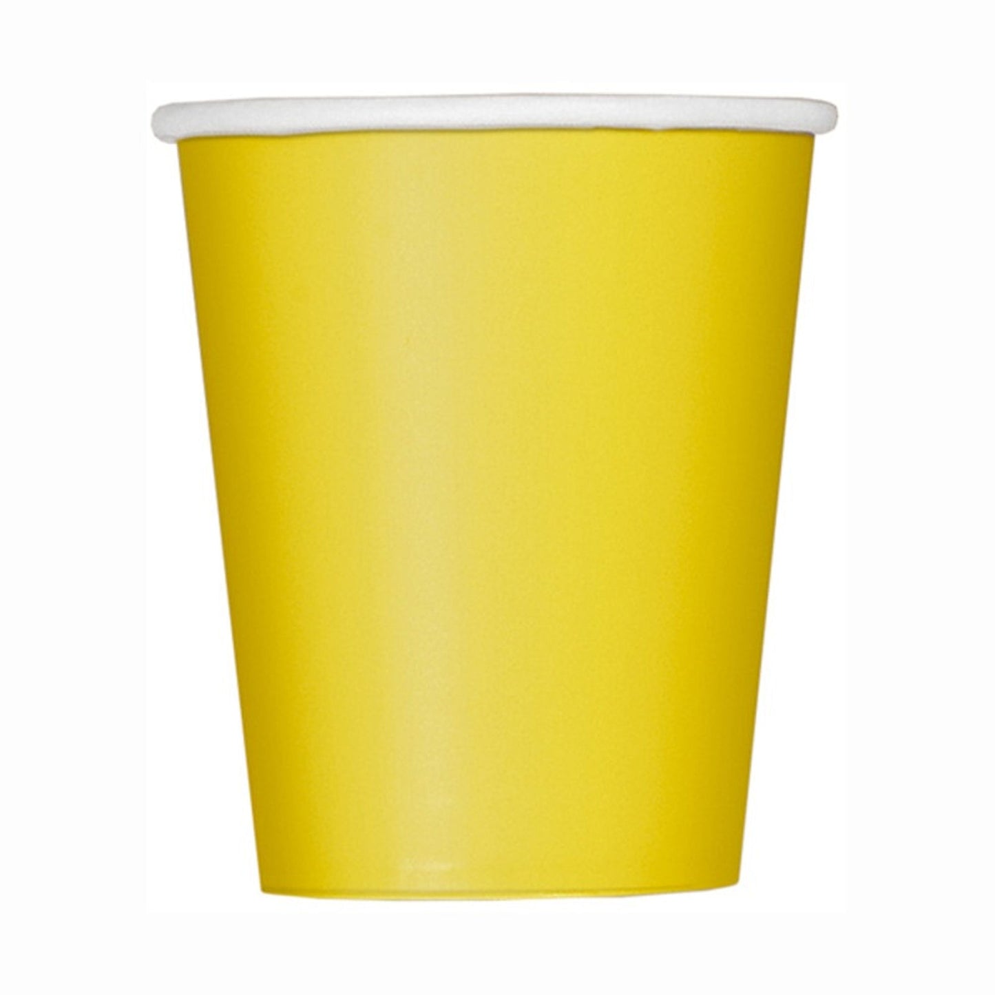 Paper Cups In YELLOW With A Choice OF 8 Pack or 14 Pack