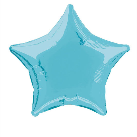 Star Shaped Foil Balloon In BABY BLUE - Fill With Helium Or Air.