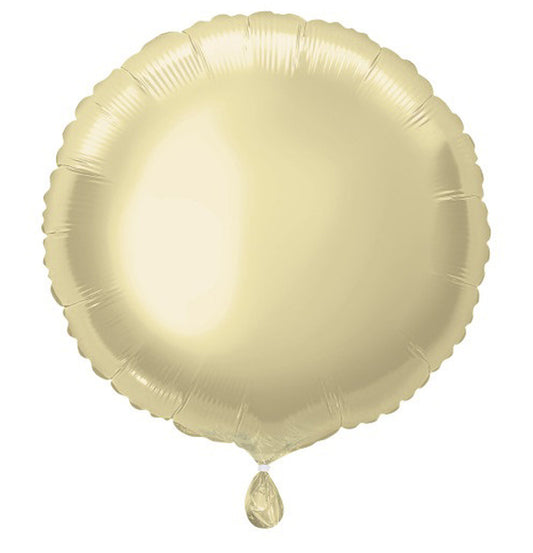 Round Shaped Foil Balloon In GOLD - Fill With Helium Or Air.