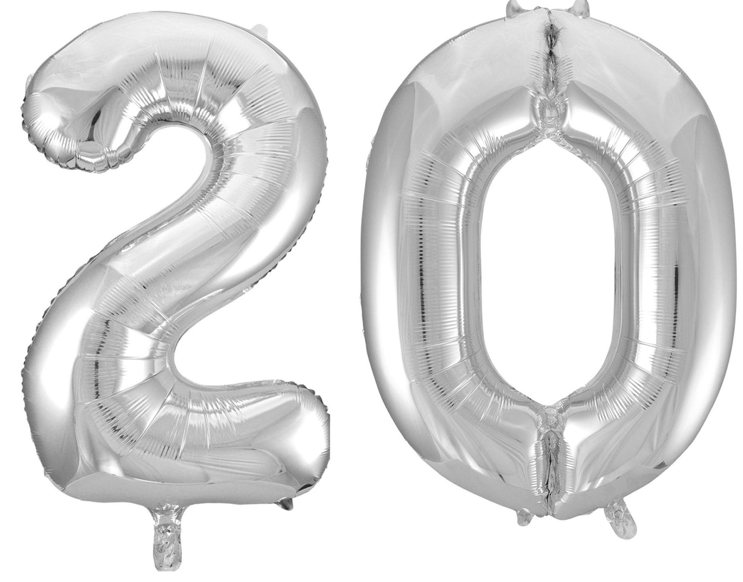 20th Birthday 34" Foil Balloon Kit In A Choice Of 8 Colours