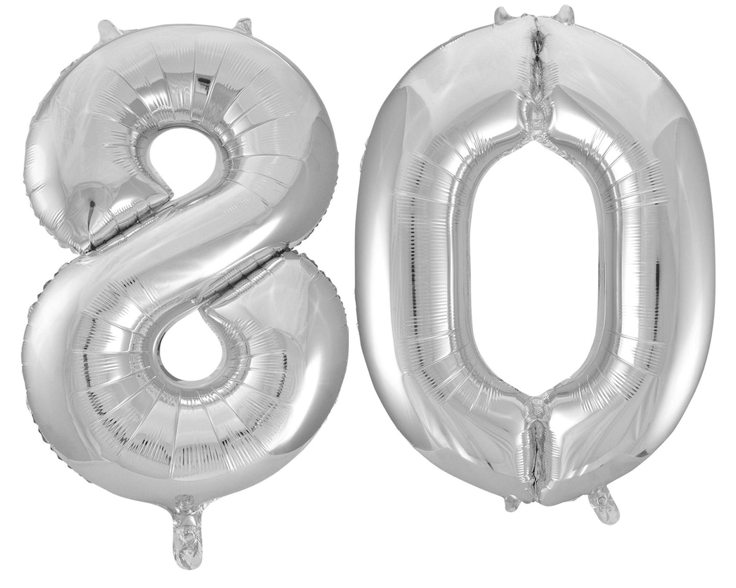 80th Birthday 34" Foil Balloon Kit In A Choice Of 8 Colours