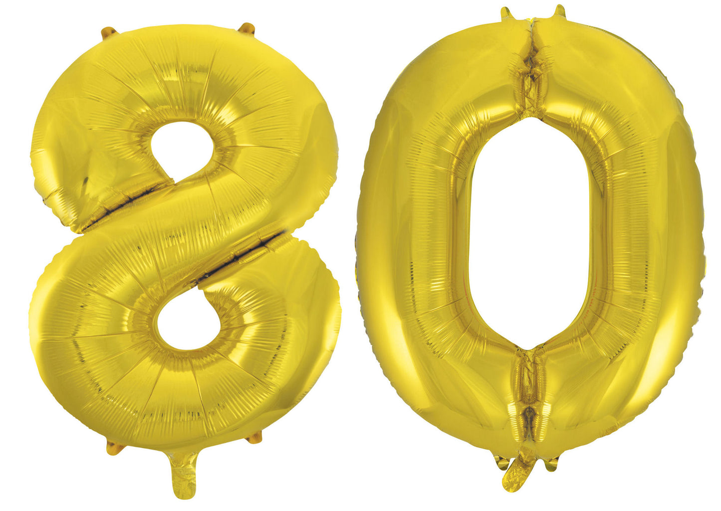 80th Birthday 34" Foil Balloon Kit In A Choice Of 8 Colours