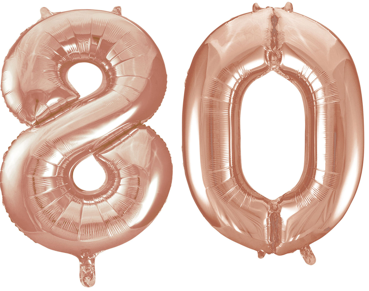 80th Birthday 34" Foil Balloon Kit In A Choice Of 8 Colours