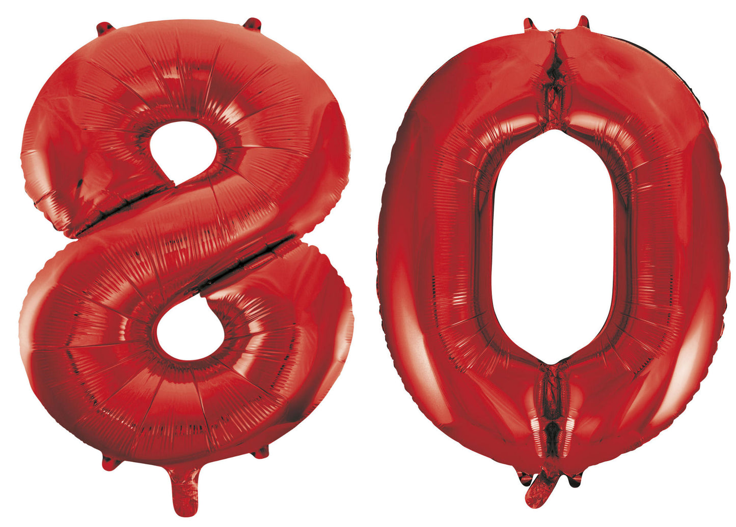 80th Birthday 34" Foil Balloon Kit In A Choice Of 8 Colours