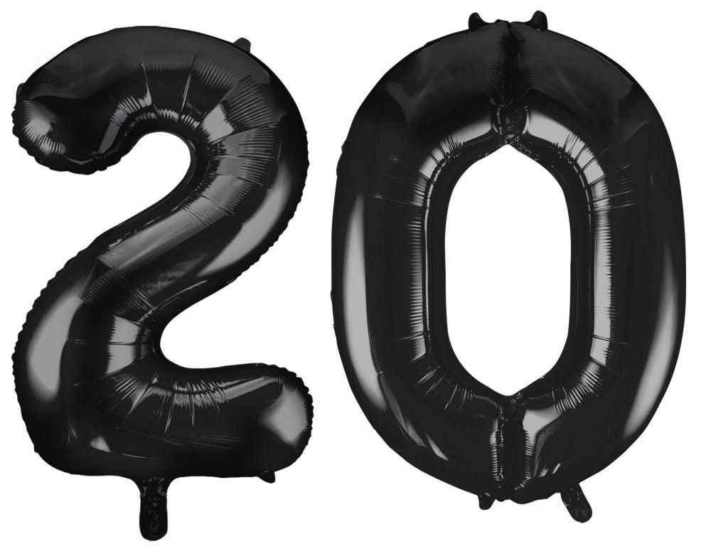 20th Birthday 34" Foil Balloon Kit In A Choice Of 8 Colours