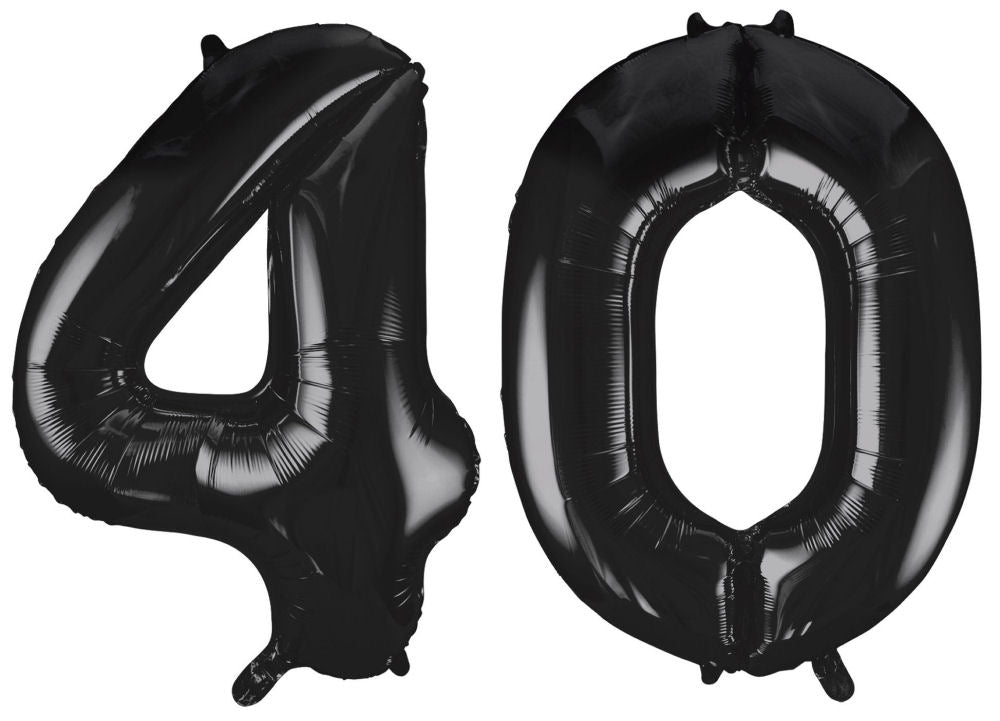 40th Birthday 34" Foil Balloon Kit In A Choice Of 8 Colours