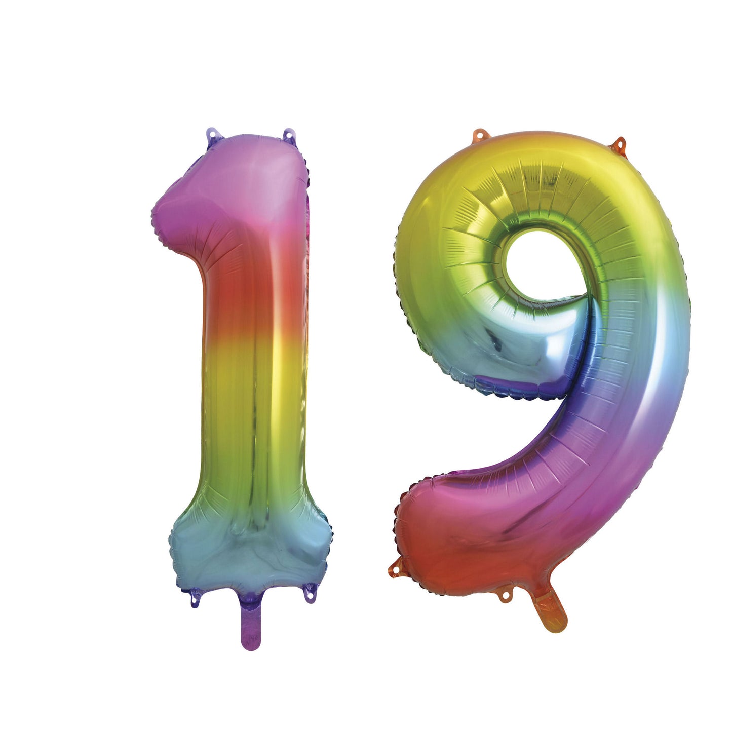 19th Birthday 34" Foil Balloon Kit In A Choice Of 8 Colours