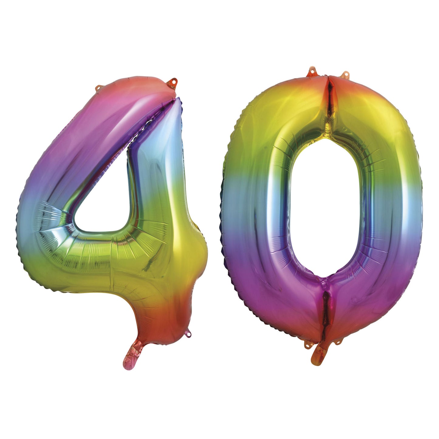 40th Birthday 34" Foil Balloon Kit In A Choice Of 8 Colours