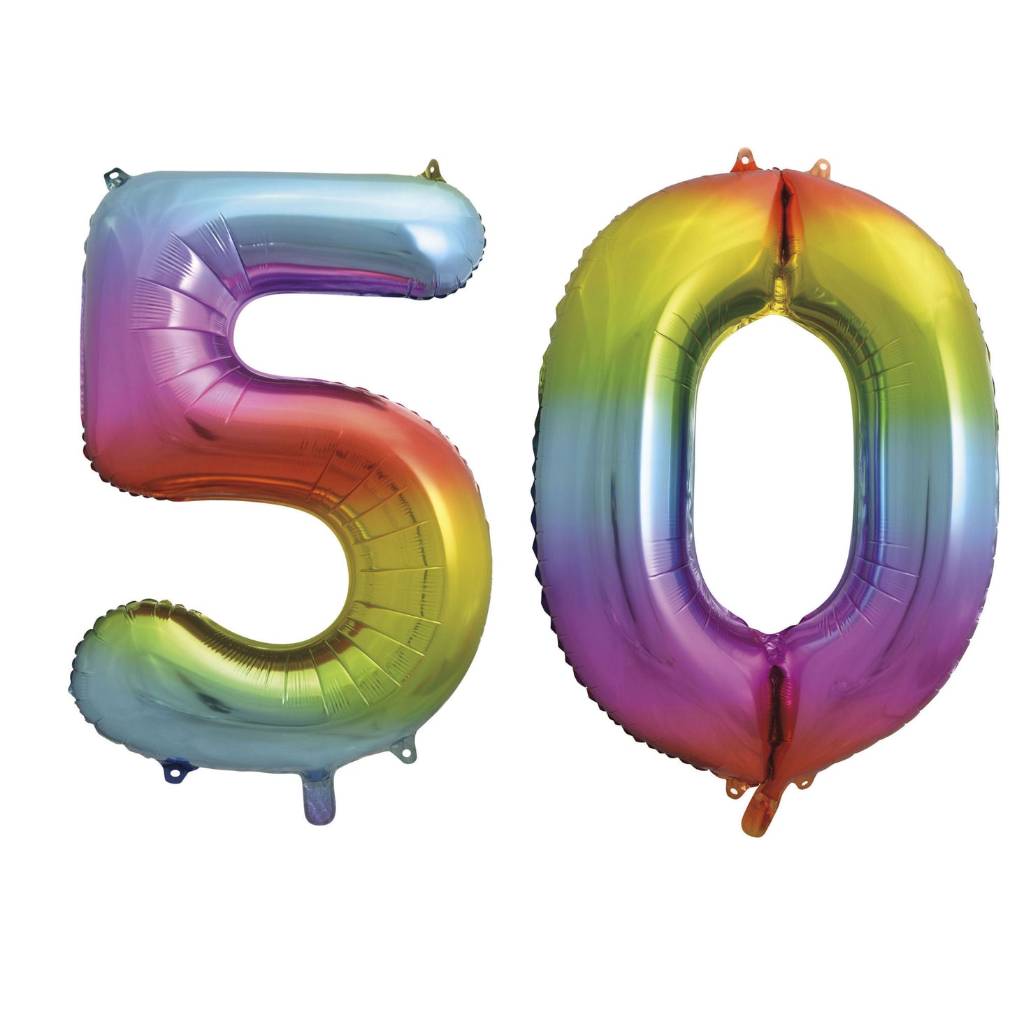 50th Birthday 34" Foil Balloon Kit In A Choice Of 8 Colours