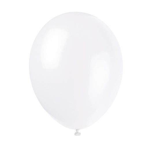 LINEN WHITE 12" Latex Balloons for Air or Helium