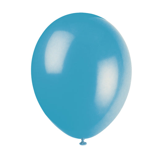 TURQUOISE 12" Latex Balloons for Air or Helium