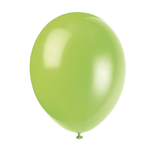 NEON LIME 12" Latex Balloons for Air or Helium