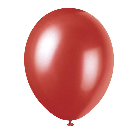 FLAME RED 12" Latex Balloons for Air or Helium