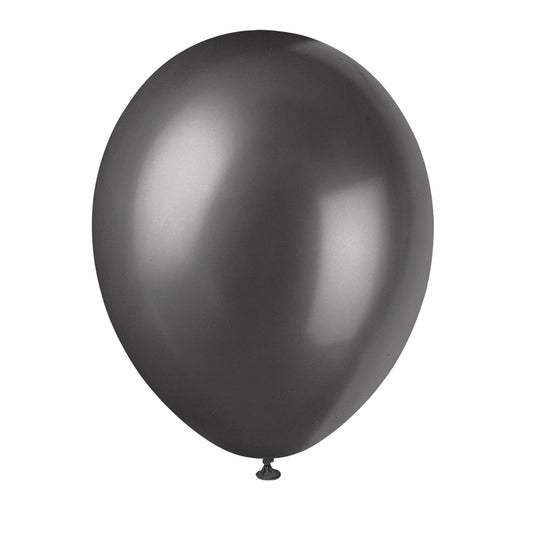 INK BLACK 12" Latex Balloons for Air or Helium