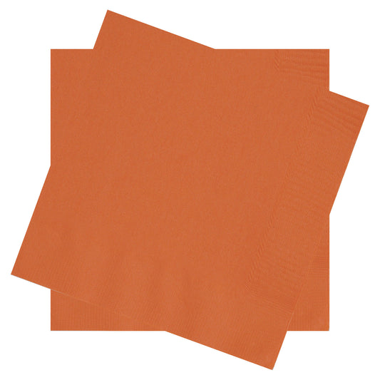 Recyclable Napkins In ORANGE - Made From Sustainable Sourced Materials