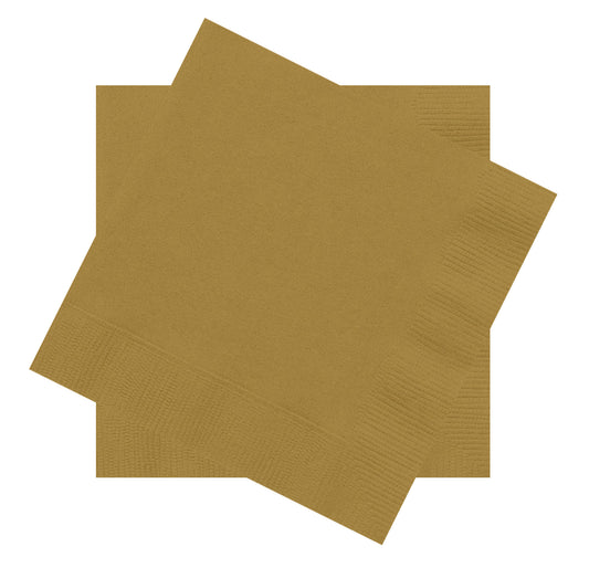Recyclable Napkins In GOLD - Made From Sustainable Sourced Materials
