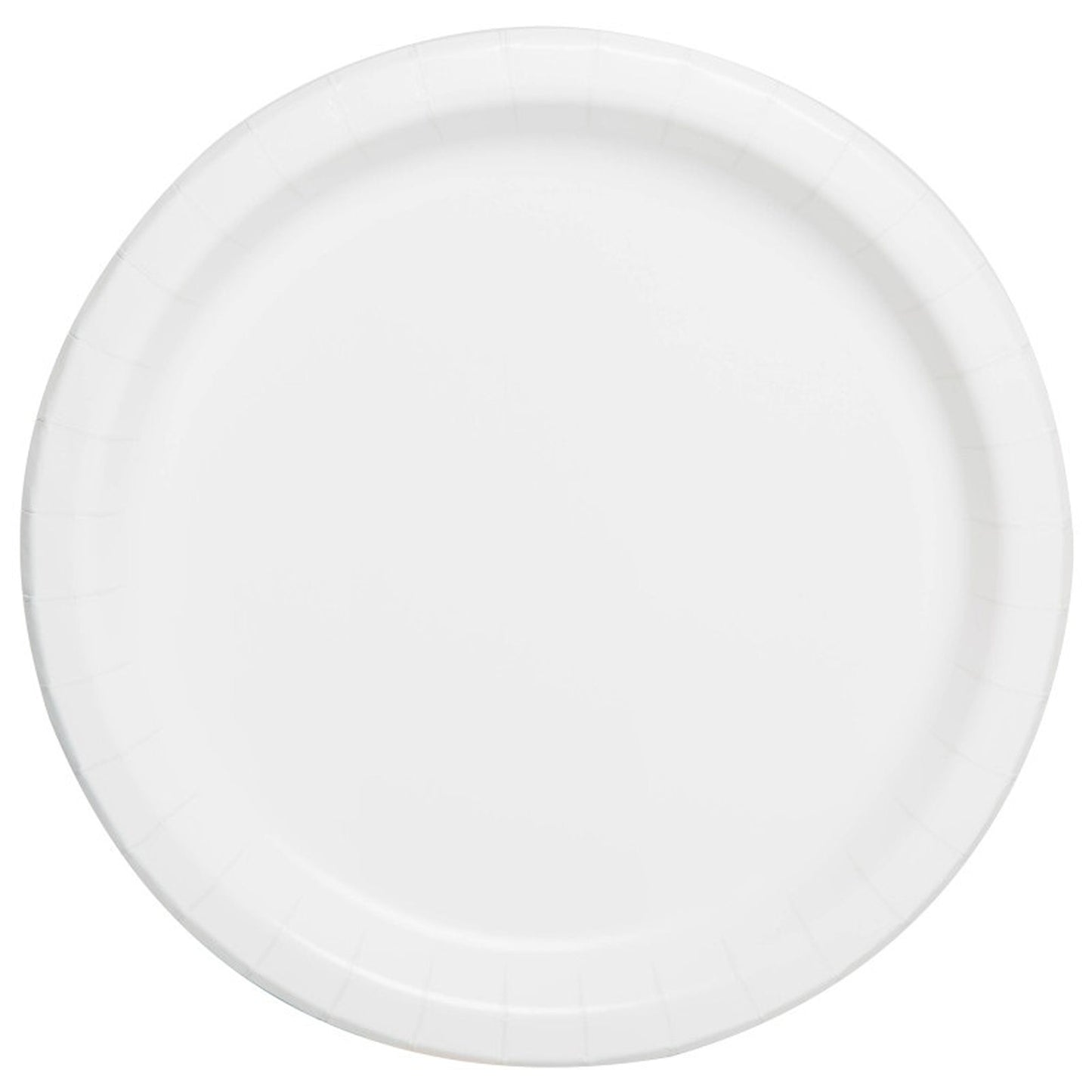 Sustainably Sourced 7" or 9" Recyclable WHITE Paper Party Plates